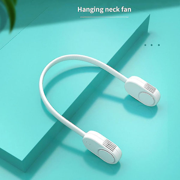 Kannettava riippuva kaulapuhallin USB-ladattava 3 nopeusasetusta Ilmajäähdytin Opiskelija-asuntolaan Kotitoimistoon