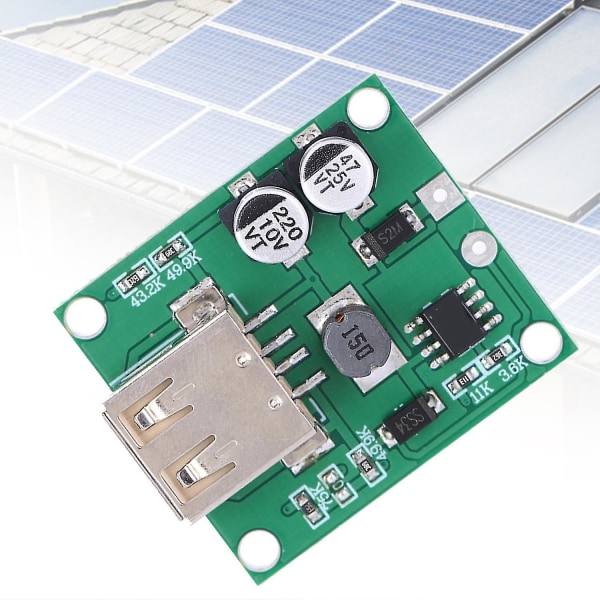 3 x Spenningsstabilisator USB-lademotul Dedikert Nedtrapping Kretskort for Solcellefoldbar Veske