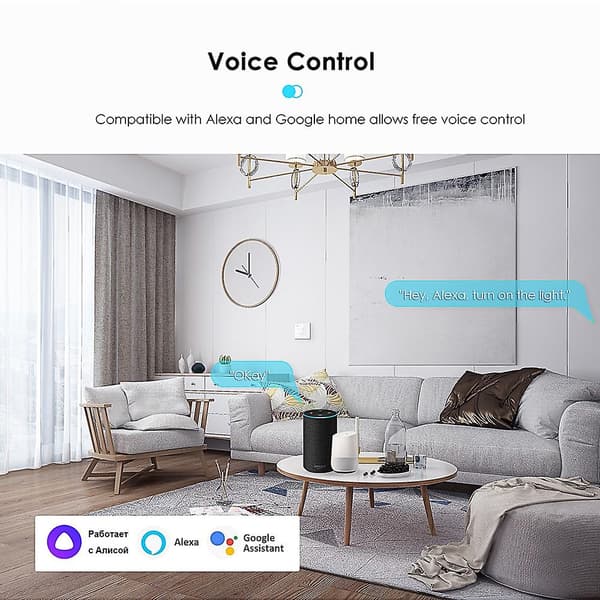 Tuya Eu Wifi Smart Vægskifter Luxuray Glaspanel Berøringssensor Timer