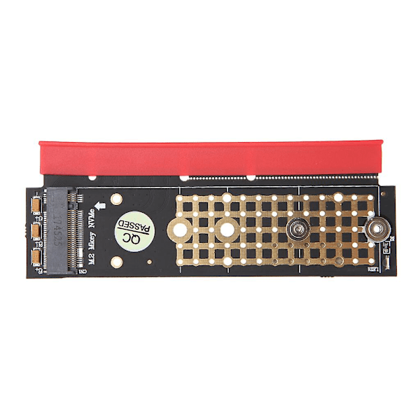 For 1u/2u Server Nvme Key-m Ssd Til Pcie 3.0 X16 Adapterkort Med Radiator Pad