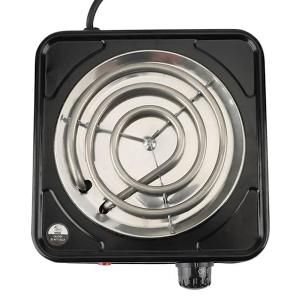 Premium Elektrisk Enkelt Kokeplate 1000w-5 Effektnivåer Solid Elektrisk Enkelt For Kontor, Og Hjem Eu Plugg
