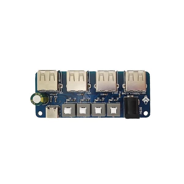 Strömkontrollmodul för strömförsörjningsmodul 5v 4-vägs USB-strömfördelningskort Pow