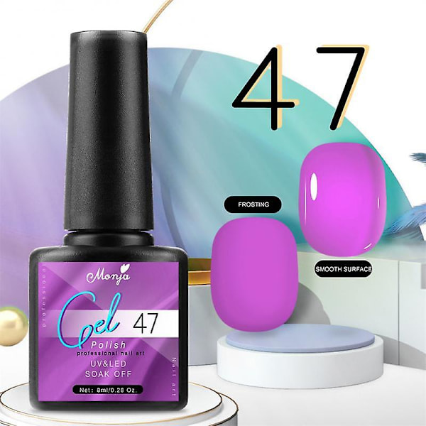 8ml Nagellack Sommar Färgglatt Gellack UV Gel Halvpermanent Lack Fototerapi