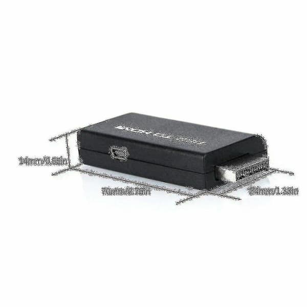 PS2 til Audio Video Konverter Adapter AV Kabel for 2