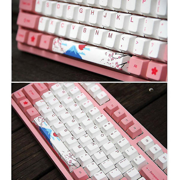 Erstatt mellomromstasten Keycap Pbt Fem sider Dye-subbed Mellomromstast 6.25u Cherry Profil Mellomromstast Keycap For Diy Mekanisk Tastatur Gk64 Gk61 For Mount Fuji