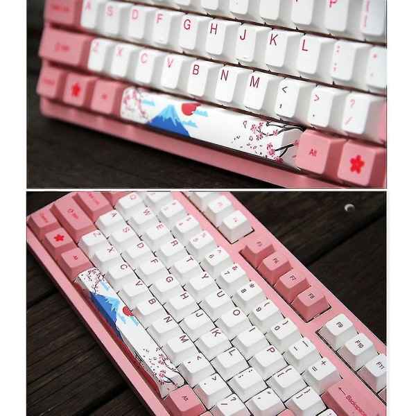 Udskiftning af mellemrumsstangstast Pbt Fem sider Dye-subbed Mellemrumsstang 6.25u Cherry Profil Mellemrumsstangstast til Diy Mekanisk tastatur Gk64 Gk61 til Mount Fuji