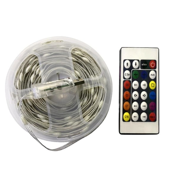 Punktstyret belysning vandtæt lysstreng Usb-5v-10m24 nøgler app belysningslys