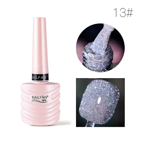 Nail Art Broken Nail Gel Polish Diamond Nail Polish Glue Silver Reflective Glitter