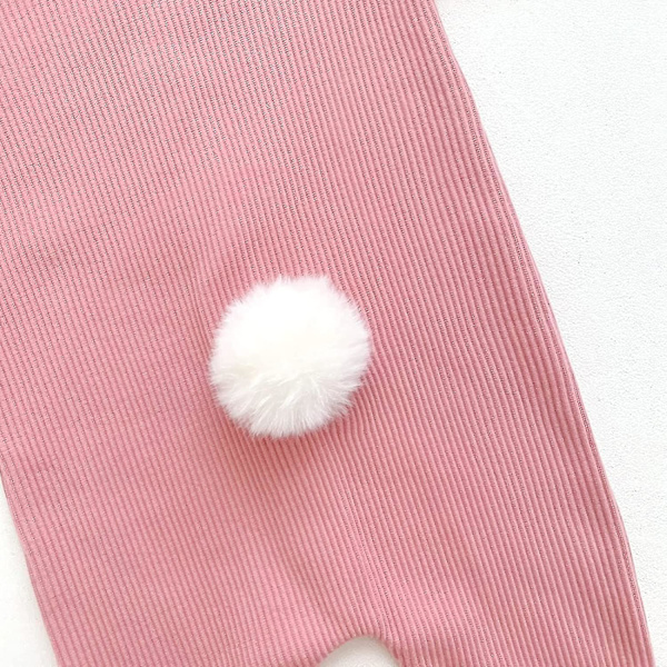 Min Första Påskoutfit Babyflicka Kanin Bodysuit Strumpa Med Lång Kaninöronhatt Nyfödd Babyflicka Kläder Set (66cm)