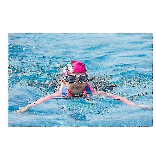 Svømmevest til børn, bærbar oppustelig poolflyder, svømmering s pink