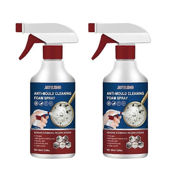 2X Anti-mould Spray, Mould Cleaner Anti-mould Cleaning Foam, Powerful Multi-purpose Foam Cleaner, Removes Stains Foam Bathroom