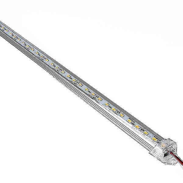 2 st DC 12V 50cm Aluminium Rigid LED-list Bar Light (vit)