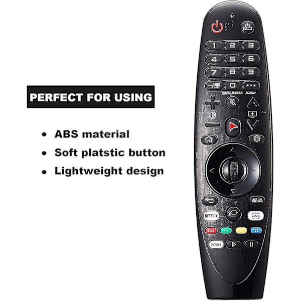 Ny kompatibel An-mr19ba för Tlcommande Lg Smart Tv 2.4g trådlös Tlvision Universal Tlvision-kontroll Lg fjärrkontroll W/ai Thinq An-mr600 An_gift Of