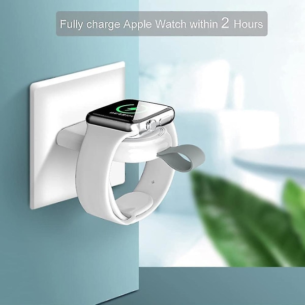 Uroplader, bærbar rejse Trådløs trådløs oplader kompatibel med Iwatch Magnetic Quick Charge Kompatibel Kompatibel med Apple Watch Series Se