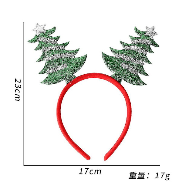 Julehodebånd Tegneseriehodebånd Morsomt hodebånd Julefest Hodebånd Dekorasjon style2 3pcs