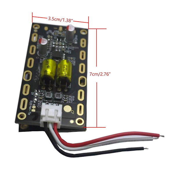 Mikrofonforsterker med elektretmikrofon, kondensatormikrofon, minikrofonforsterkerkort