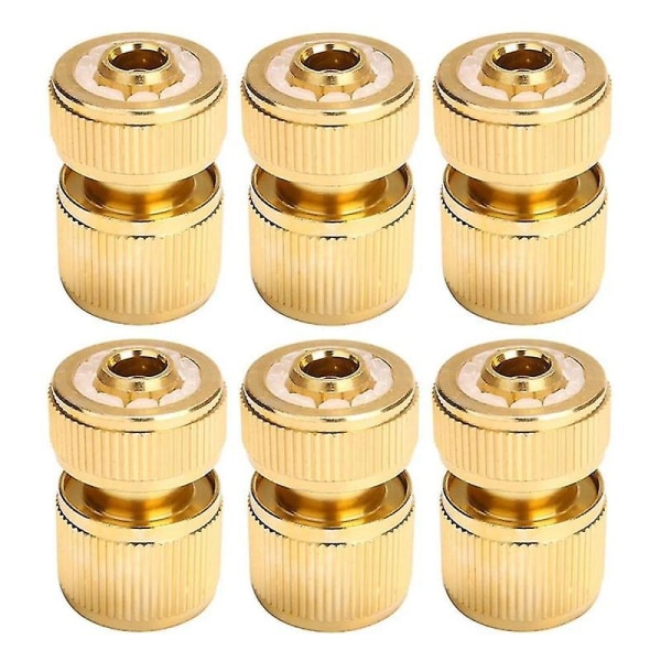 6pcs Water Tap Hose Adaptor 1/2 Inch Pipe Connector Fitting Set Quick-release Garden Hose Coupling