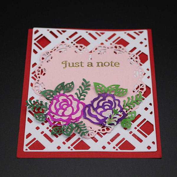 Sød metal skæredør stencil til DIY Scrapbooking prægning papir kort dekoration