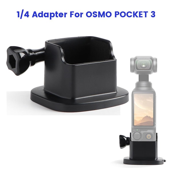 Förlängd adapterbas stativbas för Osmo Pocket 3 Handheld Gimbal Action Camera, halkfri kameramonteringstillbehör
