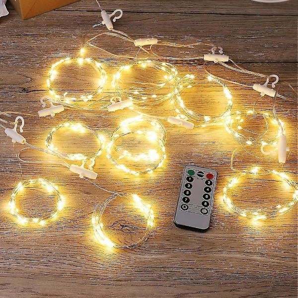 Verhovaloverho 300 Led Verhovalot 8 Tilan Usb-liitäntä 3m*3m 9.84ft Vedenpitävät Ikkunalampunauhat Kaukosäätimellä Puutarhapaviljonkijuhliin