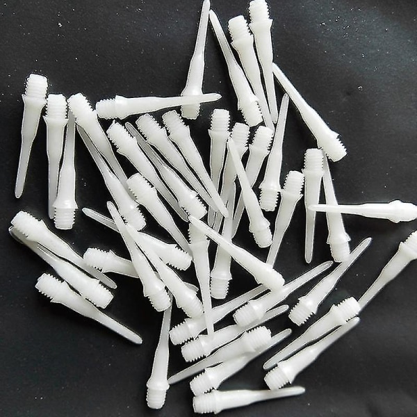 50 stk sikkerhedsplastik pilehoved tilbehør Holdbar blød plastik spidser spidser nål udskiftning dart hvide dele