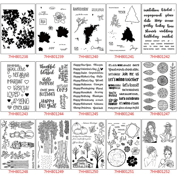 Nyt hvert øyeblikk DIY silikon klar stempel klamre segl album preging