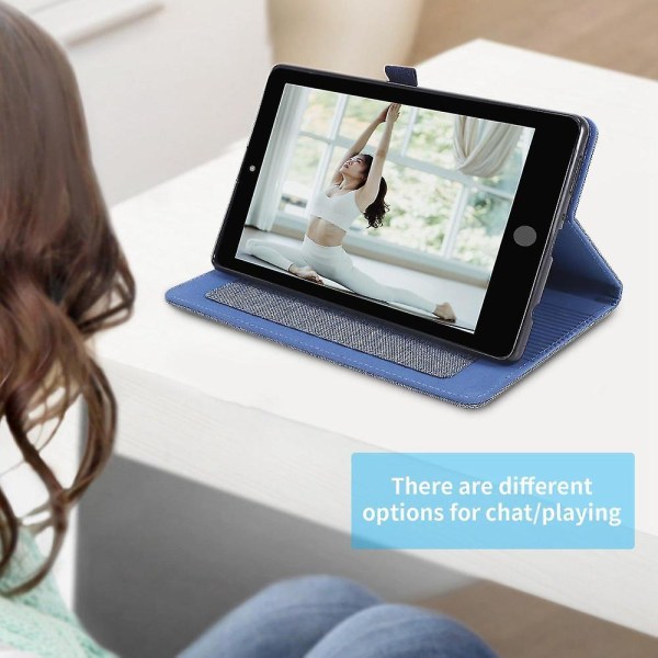 Skyddande fodral för Galaxy Tab A7 Lite 8,7 tum 2021 (sm-t220 / T225) med stativ och ficka