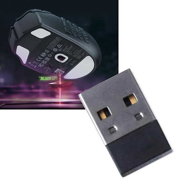 Usb-adapter Usb-dongel Trådlös adapter för Razer Naga V2 Hyperspeed-mus