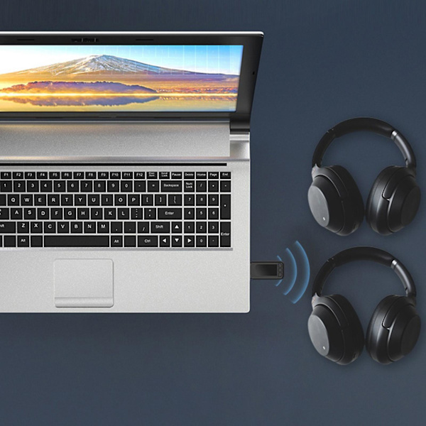 3,5 mm lydtransmitter og -modtager trådløs USB-stikadapter Bt5.0-kompatibel