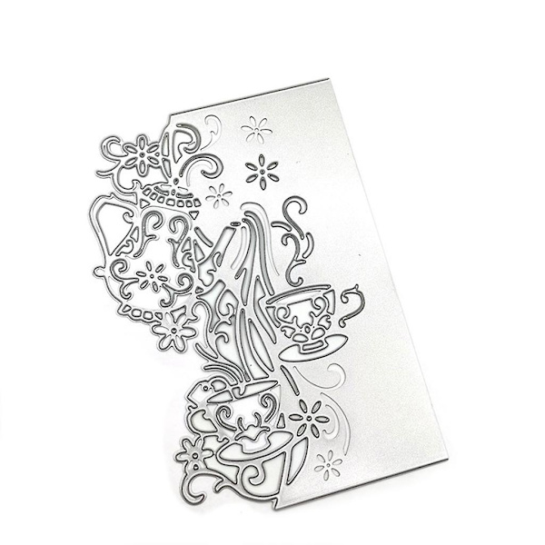 Kop Blomster Metal Skæredøre Skabeloner Diy Scrapbooking Album Papirkort Skabelon Form Embossing Dekoration