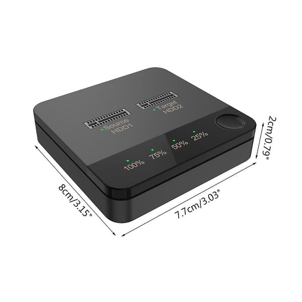 Dual-bay M.2 Sata- Hdd Offline Clone Duplicator för M2 Sata B-key/m&b-key Läs