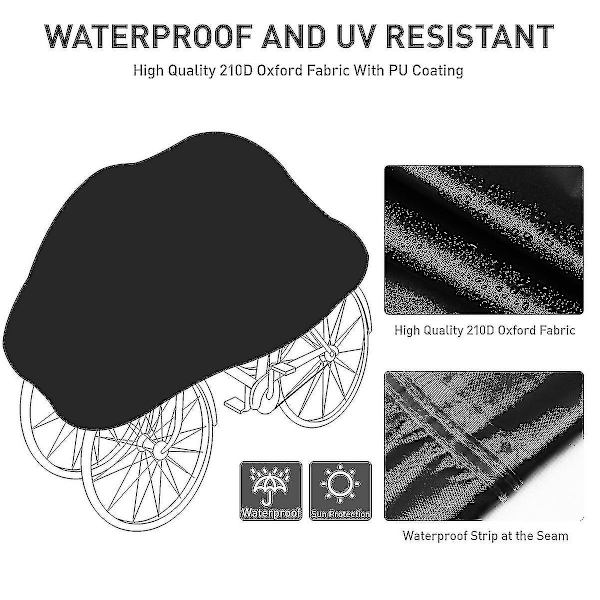 Clispeed Heavy Duty Vattentät Anti Damm Regn Cykel Cykelskydd 210d Oxford