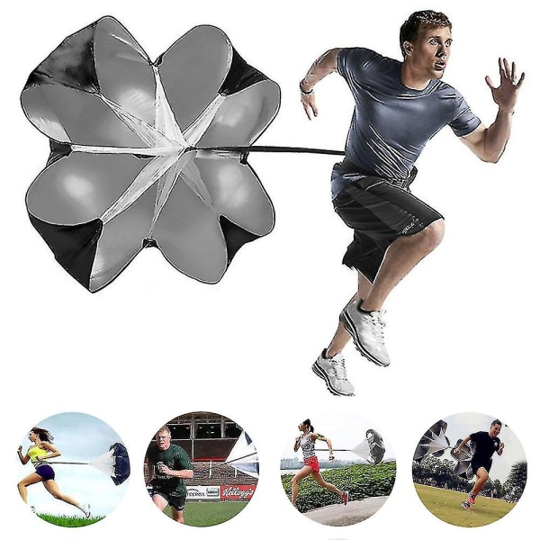 Running Speed ​​Chute Motstand Parachute Running Paraply Training Sprint Power Soccer Trainer