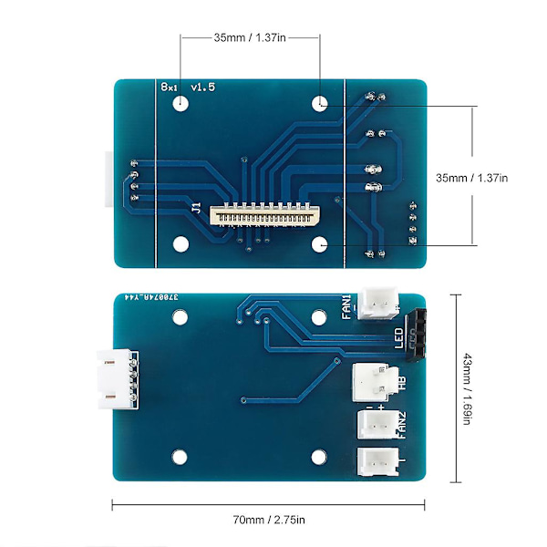 Hot End Pcb Adapter Board Ja 24-pin Kaapel Artillery Sidewinder X1:lle