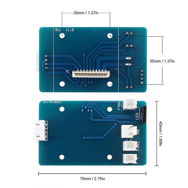 Hot End Pcb Adapter Board Og 24-pin Kabel Til Artillery Sidewinder X1