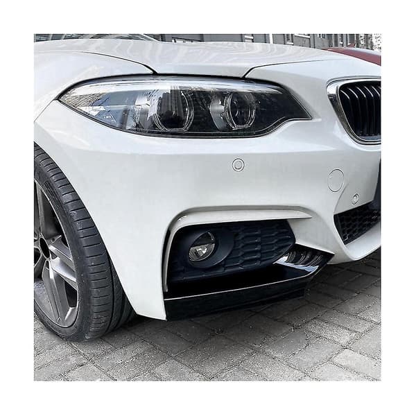 For 2 Series F22 F23 2015-2019 Mp Front Bumper Lip Diffuser Splitter Spoiler Protector Glossy Black