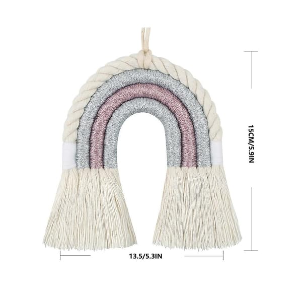 Boho veggdekorasjon til baby shower, sovesal, dusker, julepynt