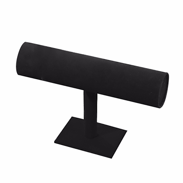 Sammets T-bar Display Stativ Hållare Organizer Armband Smycken Klocka Hårband