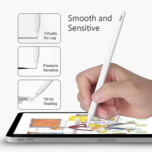 M3 Lång Metallpennspets för Apple Pencil 1, 2