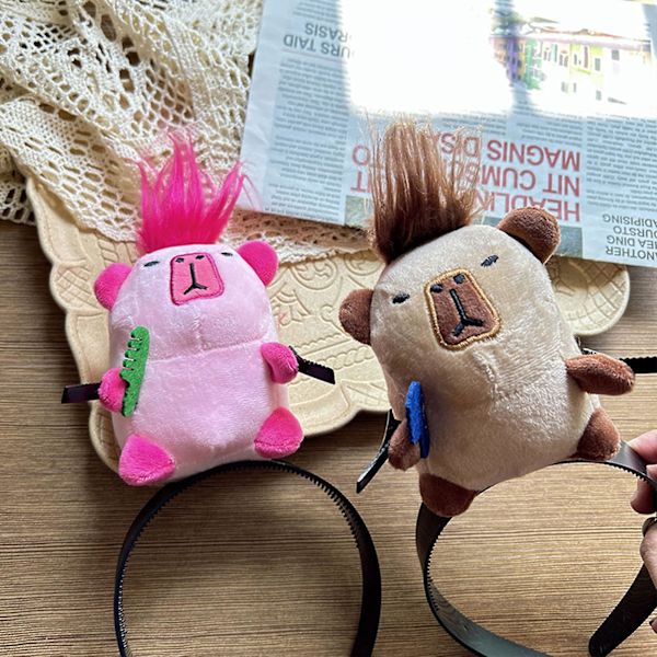 100% UUSI Capybara-pehmolelu Hiushanke Söpö Luova Fluffty Eläimet Kawaii Hiushanke pink