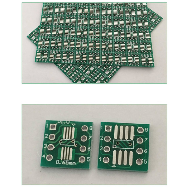 500 stk/parti Tssop8 Ssop8 Sop8 To Dip8 PCb Sop8 Sop Transfer Board Dip Pin Board Pitch Adapter