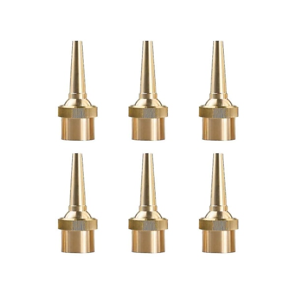 6 Pcs Fountain Nozzle Head G1/2 Dn15 Adjustable Direction Jet Water Spray Sprinkler Head For Garden