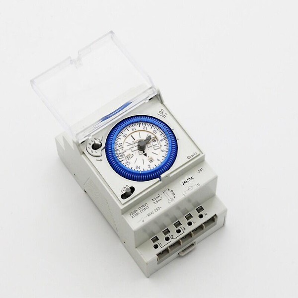 Analog Timer Med Synkronmotor Og Daglig Program, Timer, 36vac/dc