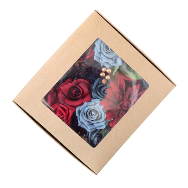 Konstgjorda blommor kombination låda set för DIY bröllopsbuketter boutonnières mittpunkter girlanger båge blomsterarrangemang
