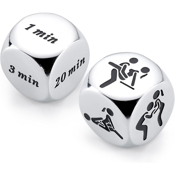 2 st dejtnatt idé pargåvor för kvinnor män Alla hjärtans dag presenter Minute Love Decision Dice för honom henne Naughty Game Dice Fun Dice Gift