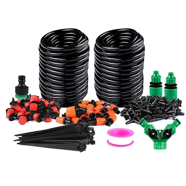30m plantehave drypvandingssystem slange spray vanding sprinkler diy kit
