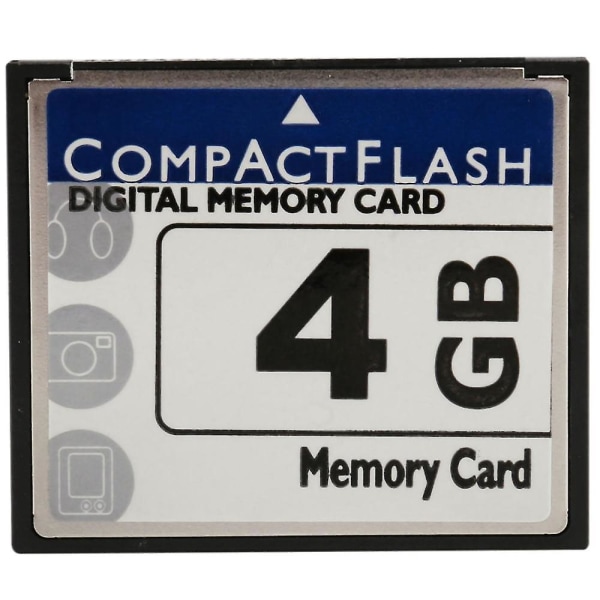 Professionel 4 GB Compact Flash-hukommelseskort (hvid og blå)