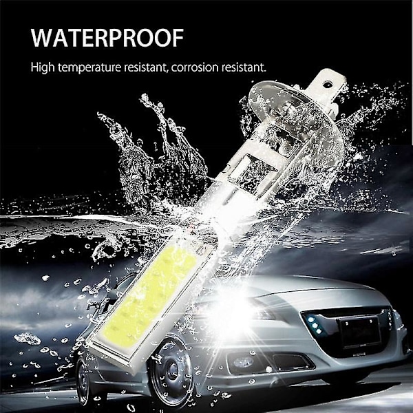 1 kpl H1 Led -ajovalopolttimo Automaattiset polttimot 10smd 6000lm 100w 6000k Xenon Super Bright