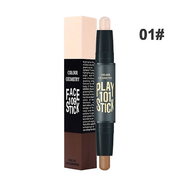 Double-ended Concealer Pen Face Make Up Waterproof Contouring Foundation