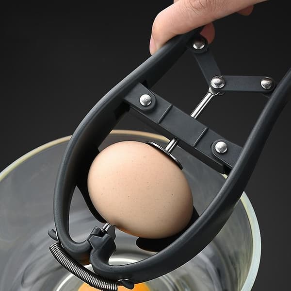 Manuell eggeåpner i rustfritt stål, multifunksjonell eggeplommeseparator, eggeskallskutter, sprekk
